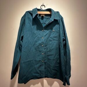 L.L. Bean Women's Teal Tencel Cotton Shirt